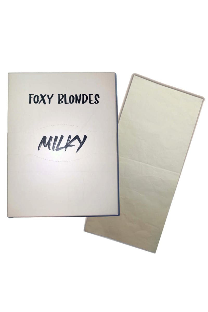 FOXY BLONDES FOIL MILKY 40CM 250 SHEETS *CLEARANCE*