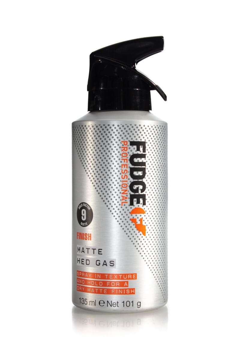 FUDGE PROFESSIONAL FINISH MATTE HED GAS 135M Salon TEXTURE Hair IN AND HOLD SPRAY Care –