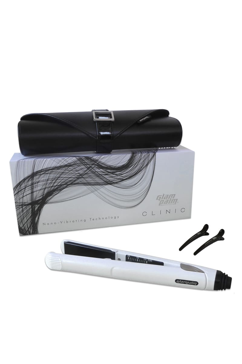 GLAM PALM CLINIC DIAMOND WHITE HAIR STRAIGHTENER