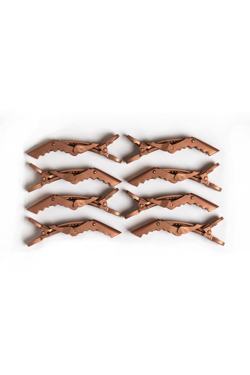 GLIDE ROSE GOLD GORILLA CLIPS 8 PACK