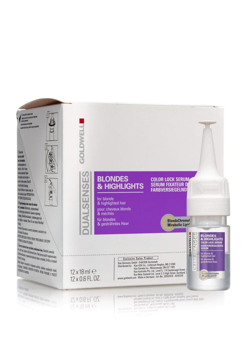 GOLDWELL DUALSENSES BLONDES & HIGHLIGHTS COLOR LOCK SERUM 12 x 18ML