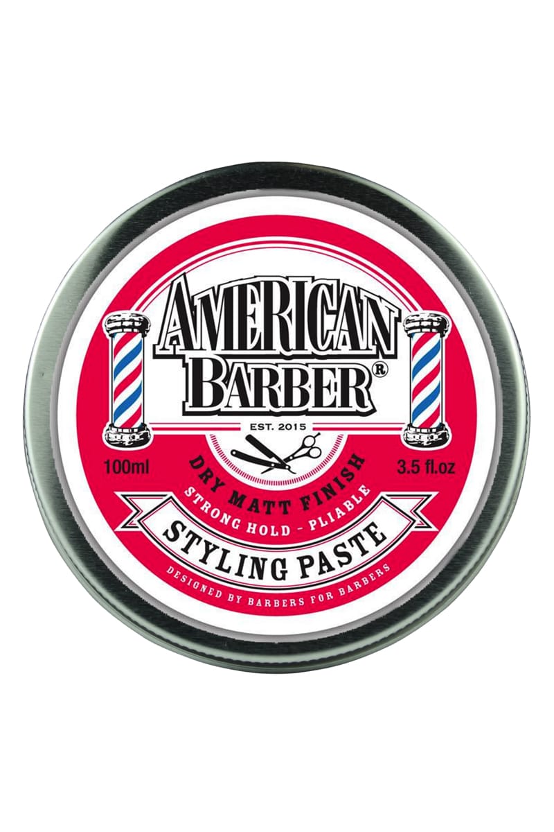 AMERICAN BARBER STYLING PASTE DRY MATT FINISH 100ML Salon Hair Care