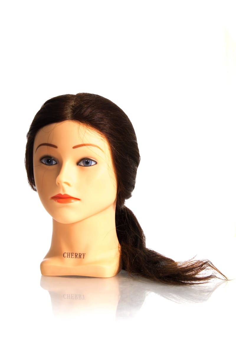 HI LIFT MANNEQUIN HEAD CHERRY EXTRA LONG BROWN (55-60CM)