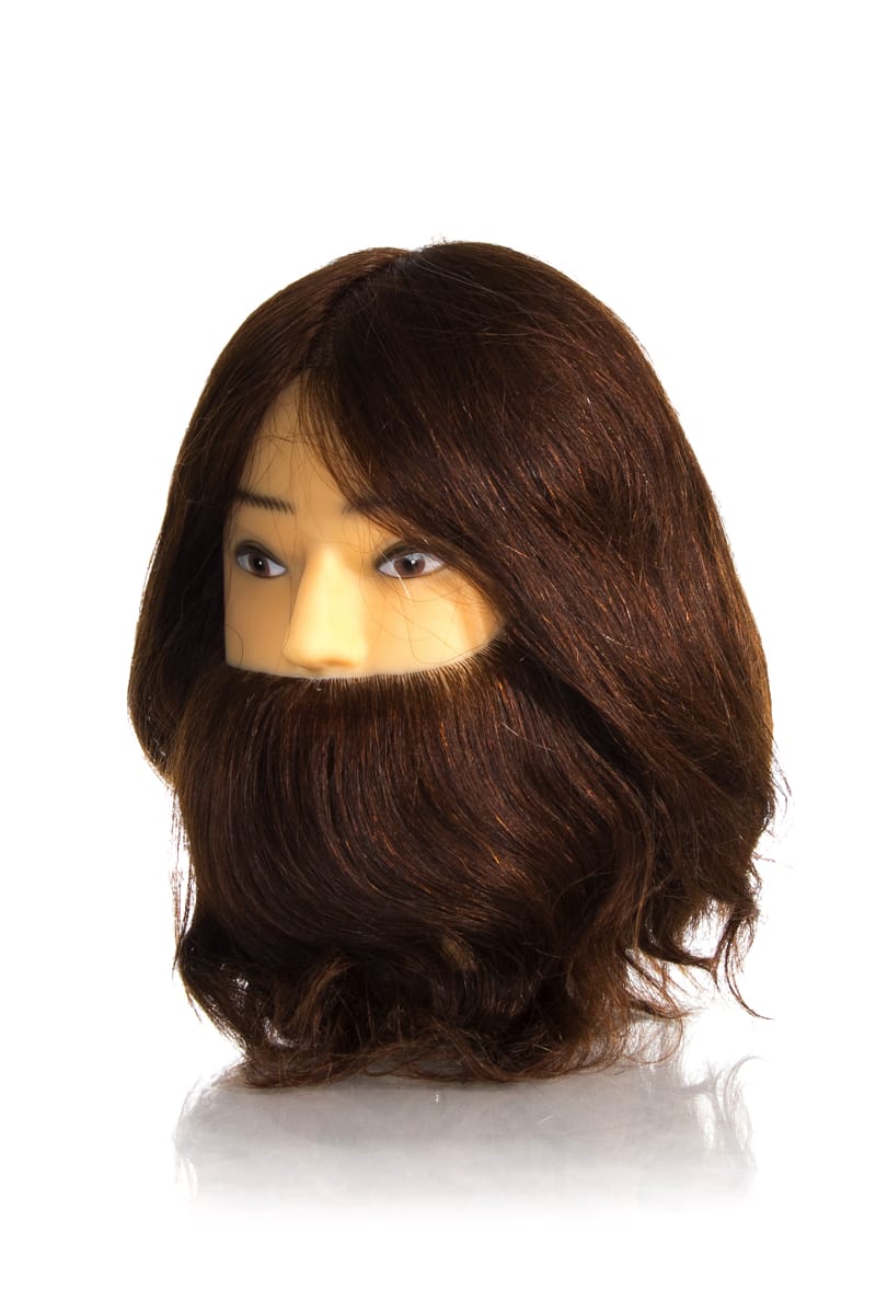 HI LIFT MANNEQUIN HEAD DILLON MEDIUM WITH BEARD BROWN