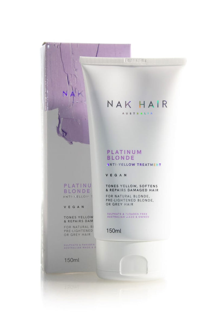 NAK HAIR Platinum Blonde Anti-Yellow Treatment  |  Various Sizes *CLEARANCE