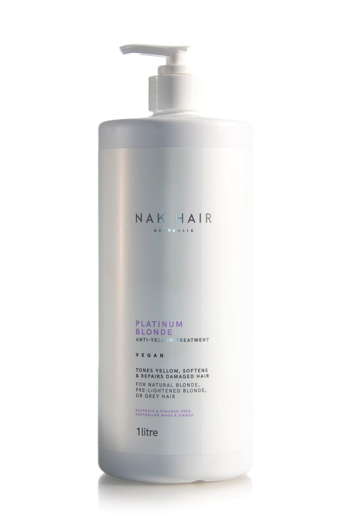 NAK HAIR Platinum Blonde Anti-Yellow Treatment  |  Various Sizes *CLEARANCE