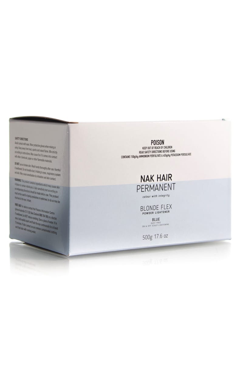 NAK HAIR PERMANENT BLONDE FLEX BLUE POWDER LIGHTENER 500G