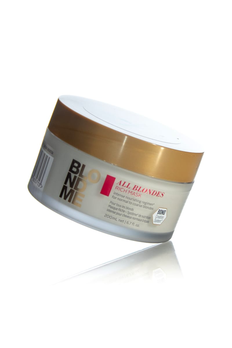 Rich hair mask for normal to coarse blondes 