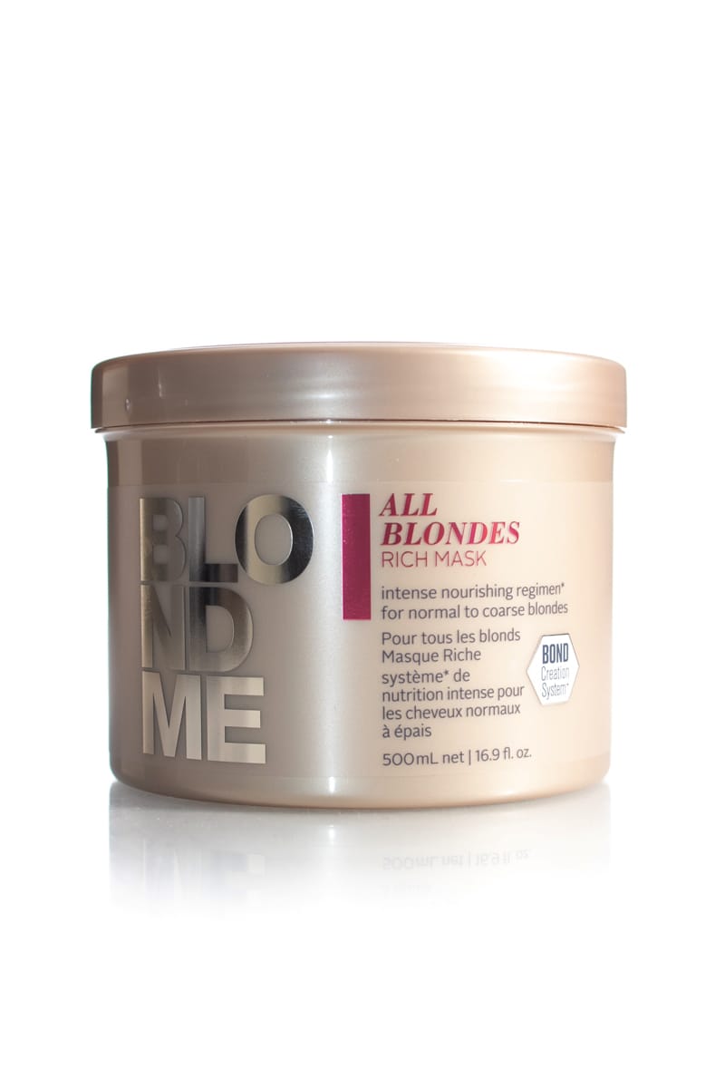 Rich hair mask for normal to coarse blondes 