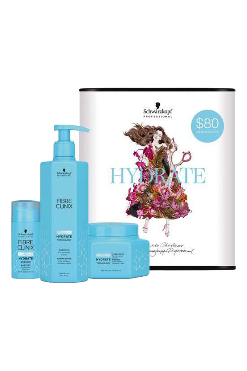 SCHWARZKOPF 2020 FIBRE CLINIX HYDRATE TRIO PACK