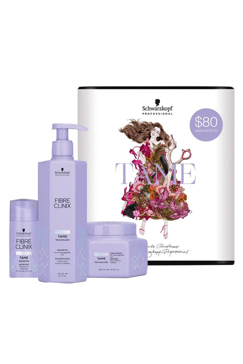 SCHWARZKOPF 2020 FIBRE CLINIX TAME TRIO PACK