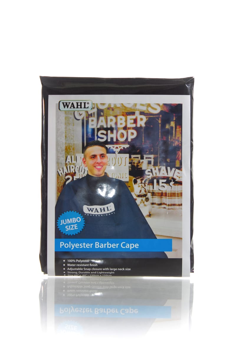 WAHL POLYESTER CUTTING CAPE JUMBO BLACK