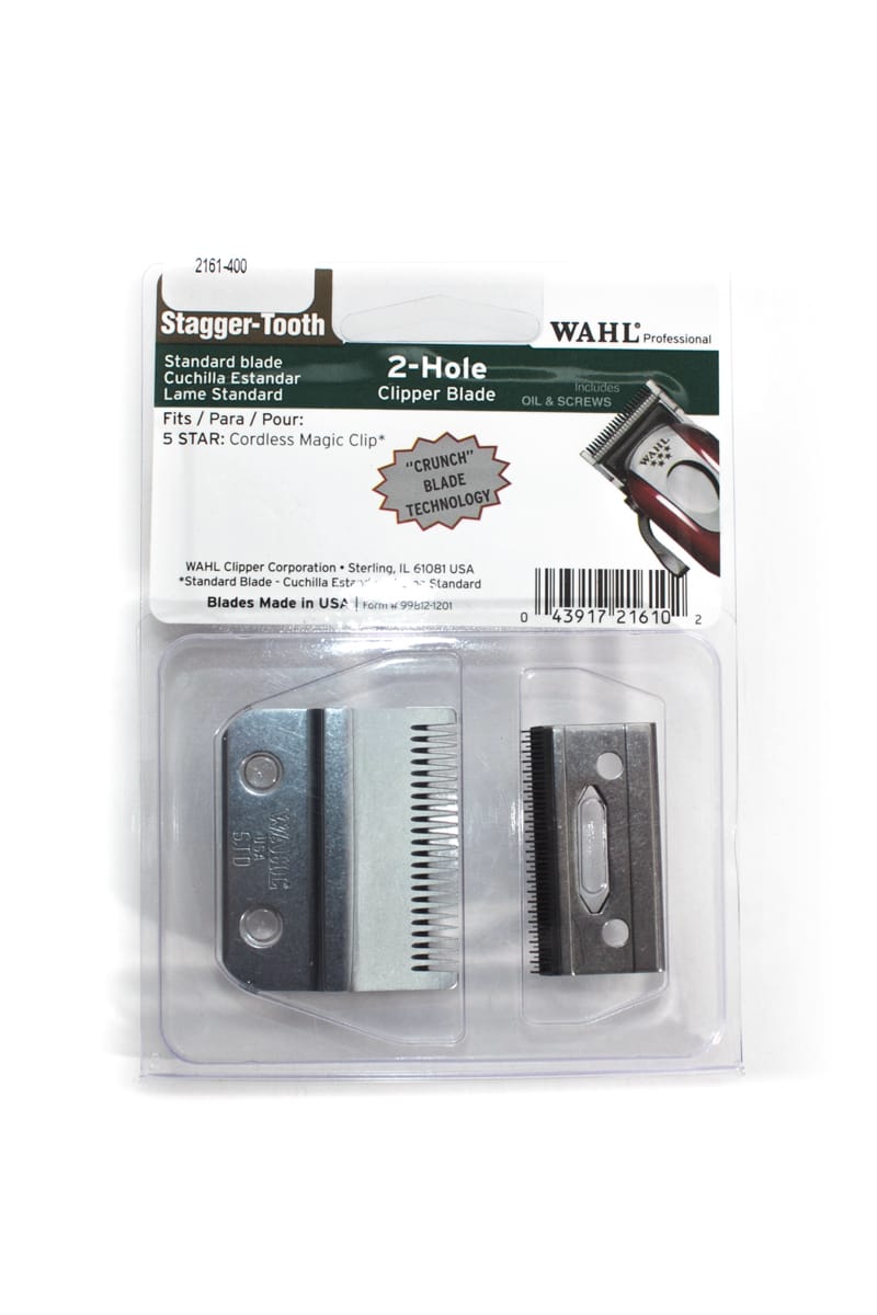 WAHL 2-HOLE STAGGER TOOTH BLADE SET FOR MAGIC CLIP