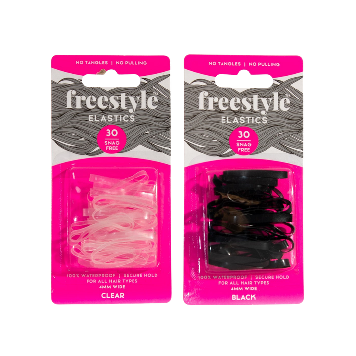 FREESTYLE Snag Free Elastics 4mm 30 Piece | 4mm 30 Piece, Various Colours