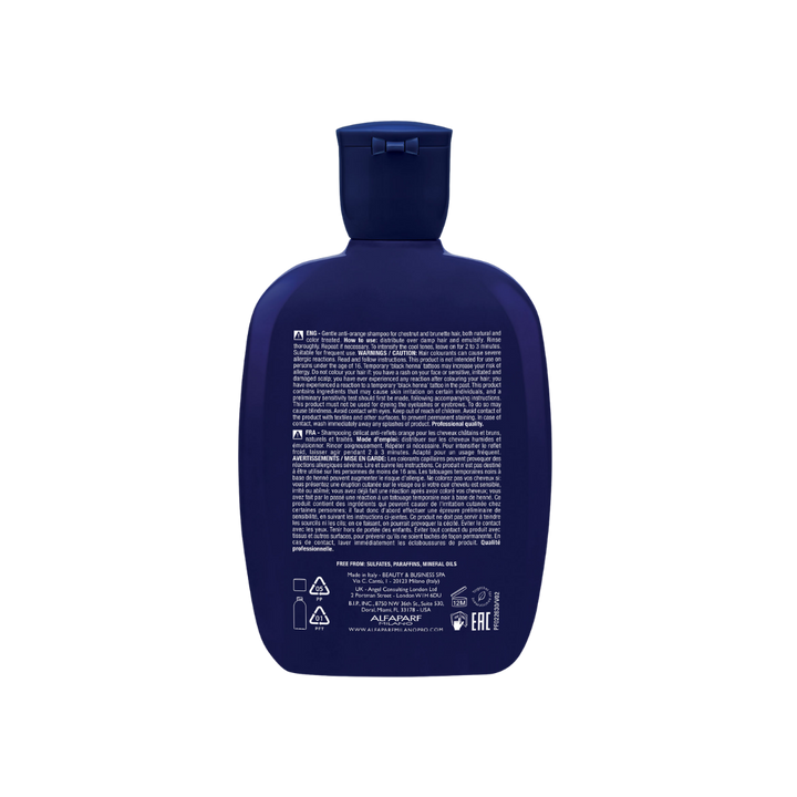 ALFAPARF MILANO SEMI DI LINO BRUNETTE ANTI ORANGE LOW SHAMPOO 250ML