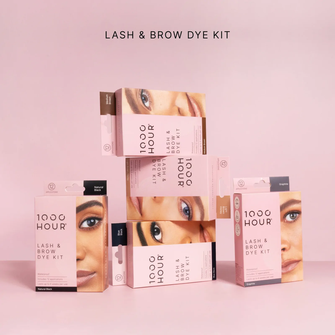 1000 HOUR Eyelash & Brow Dye Kit 12 Applications | Various Colours