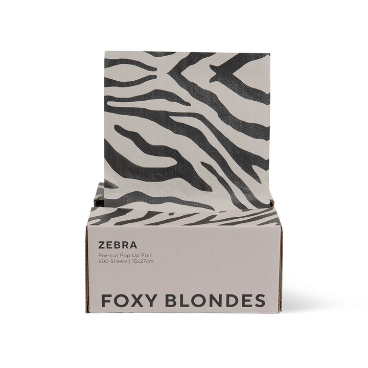 FOXY BLONDES ZEBRA POP UP FOIL - 15 X 27CM 500 SHEETS