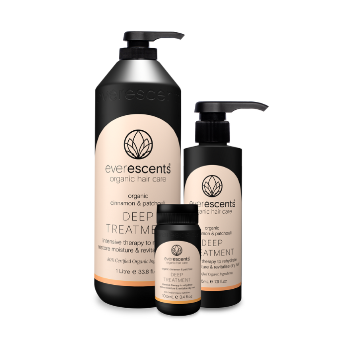 EVERESCENTS Organic Cinnamon & Patchouli Deep Treatment  |  Various Sizes