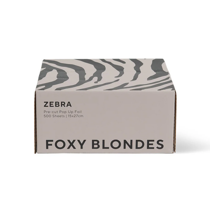 FOXY BLONDES ZEBRA POP UP FOIL - 15 X 27CM 500 SHEETS