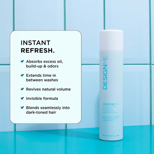DESIGN ME QUICKIE ME DRY SHAMPOO SPRAY FOR DARK TONES 339ML