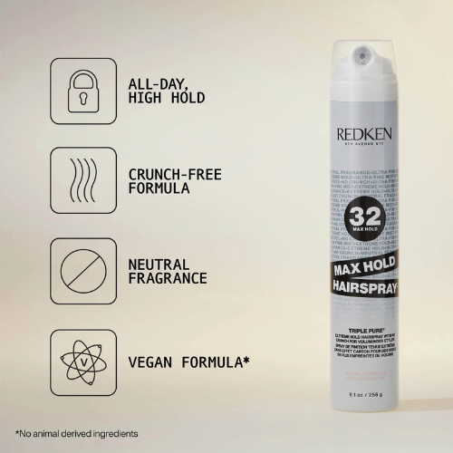REDKEN 32 WAX HOLD TRIPLE PURE HAIRSPRAY 256G