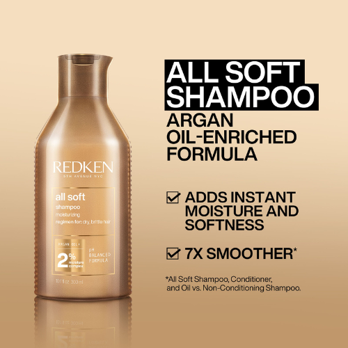 REDKEN All Soft Shampoo  |  Various Sizes