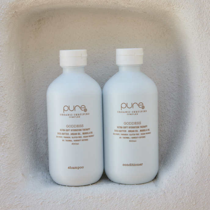 PURE Goddess Ultra Soft Hydration Therapy Shampoo  |  Various Sizes