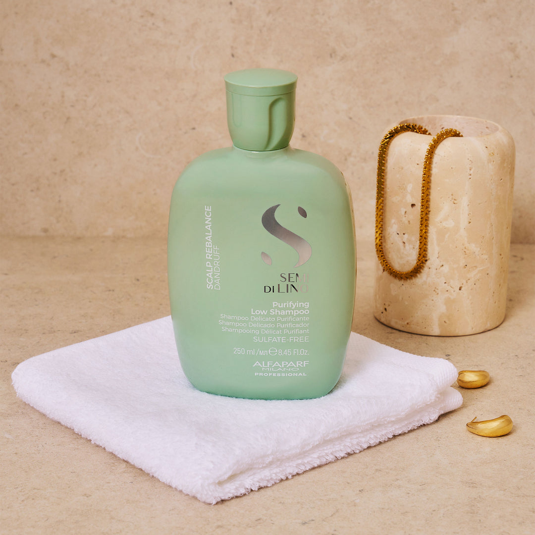 ALFAPARF MILANO Semi Di Lino Scalp Rebalance Dandruff Purifying Low Shampoo  |  Various Sizes