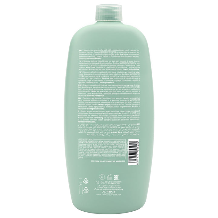 ALFAPARF MILANO SEMI DI LINO SCALP REBALANCE OILY SKIN BALANCING LOW SHAMPOO 1L