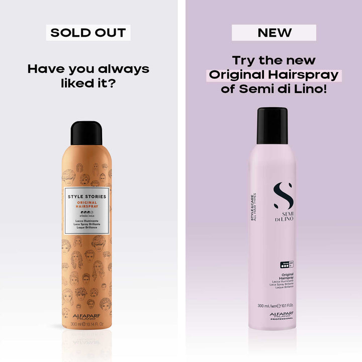 ALFAPARF MILANO Semi Di Lino Style & Care Original Hairspray | Various Sizes