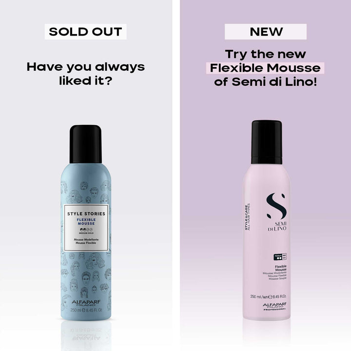 ALFAPARF MILANO SEMI DI LINO STYLE & CARE FLEXIBLE MOUSSE 250ML