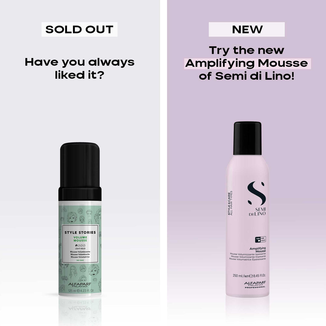 ALFAPARF MILANO SEMI DI LINO STYLE & CARE AMPLIFYING MOUSSE 250ML
