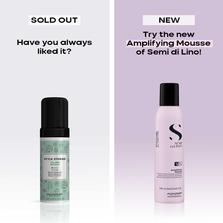 ALFAPARF MILANO SEMI DI LINO STYLE & CARE AMPLIFYING MOUSSE 250ML