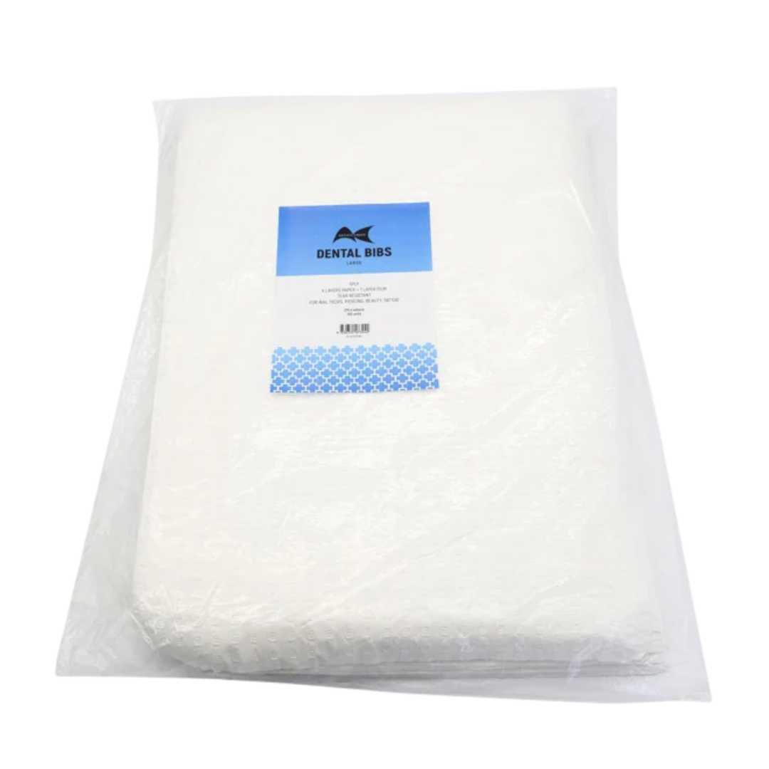 ARTIST CHOICE DENTAL BIBS LARGE (275 X 420MM) - 100 UNITS