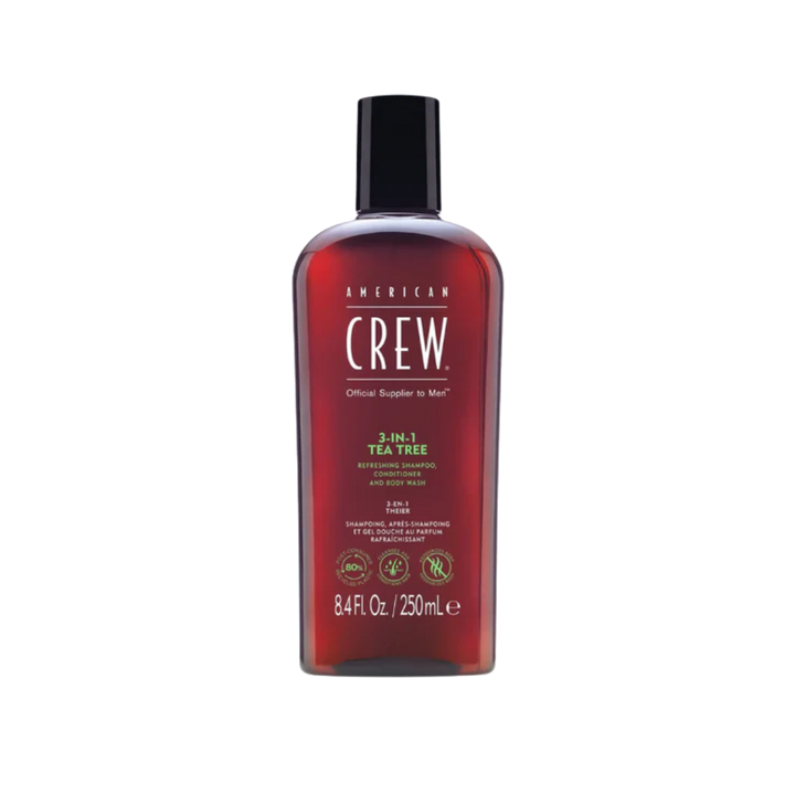 AMERICAN CREW 3-In-1 Tea Tree Shampoo, Conditioner And Body Wash  |  Various Sizes