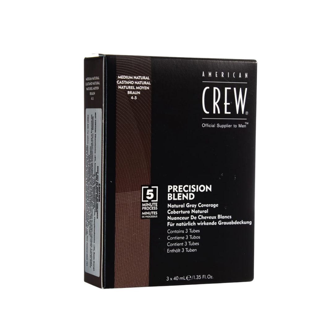 AMERICAN CREW Precision Blend Natural Gray Coverage  |  3 X 40ml, Various Colours