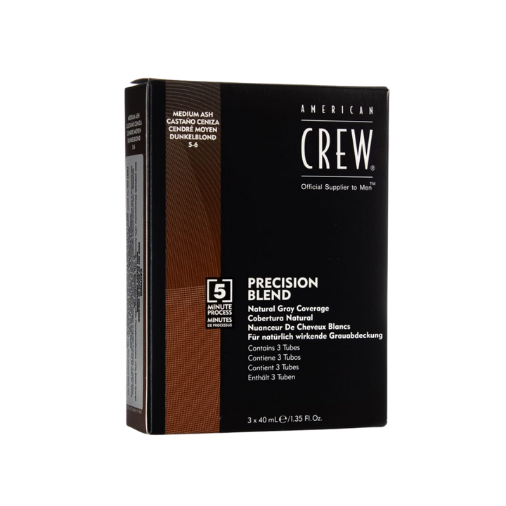 AMERICAN CREW Precision Blend Natural Gray Coverage  |  3 X 40ml, Various Colours