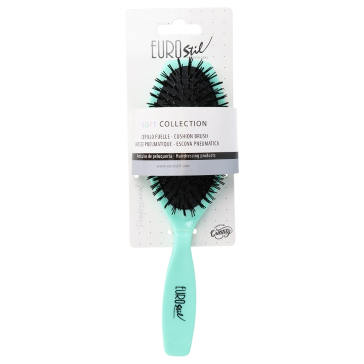 EUROSTIL OVAL CUSHION BRUSH SOFT COLLECTION - MIXED COLOURS