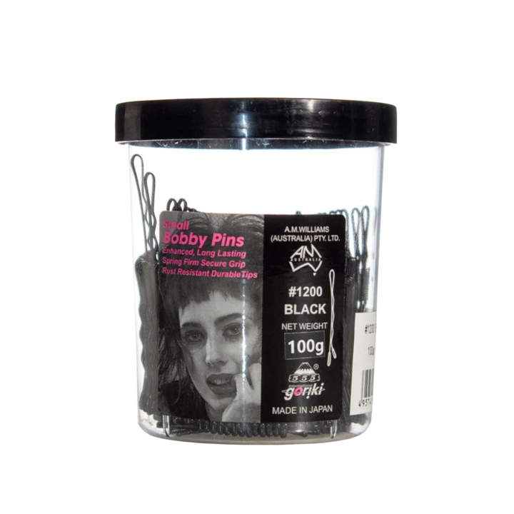 A M WILLIAMS 555 Small Bobby Pins 1.5"  -  |  100g, Various Colours