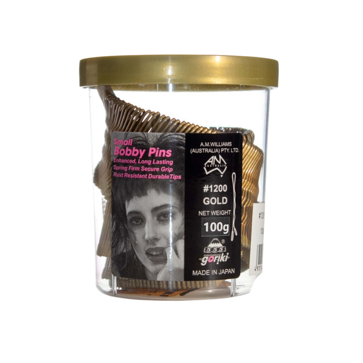 A M WILLIAMS 555 Small Bobby Pins 1.5"  -  |  100g, Various Colours