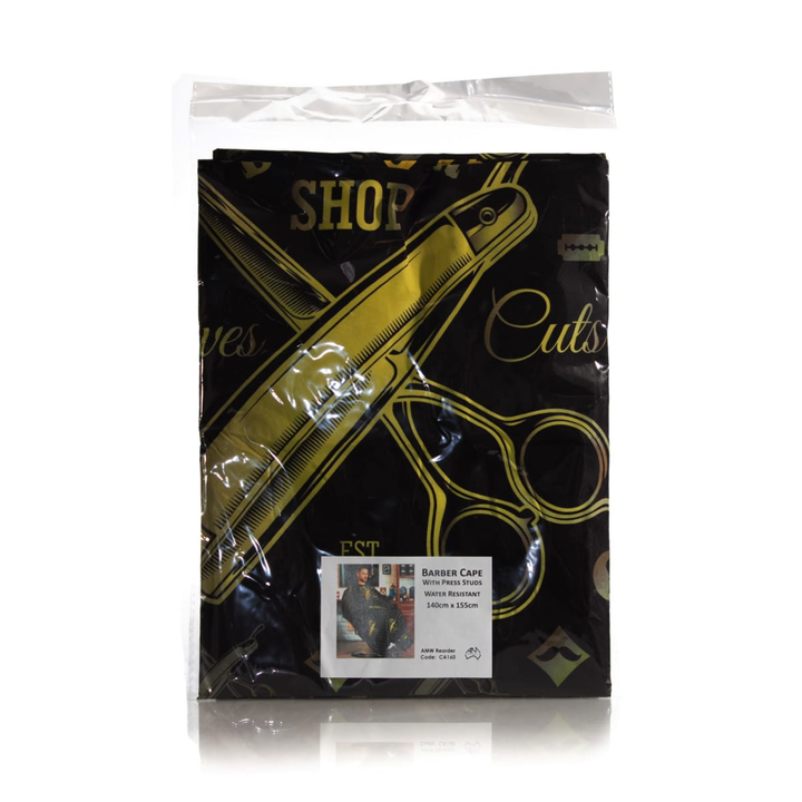 A M WILLIAMS Barber Cape With Press Stud Neck  |  Various Colours