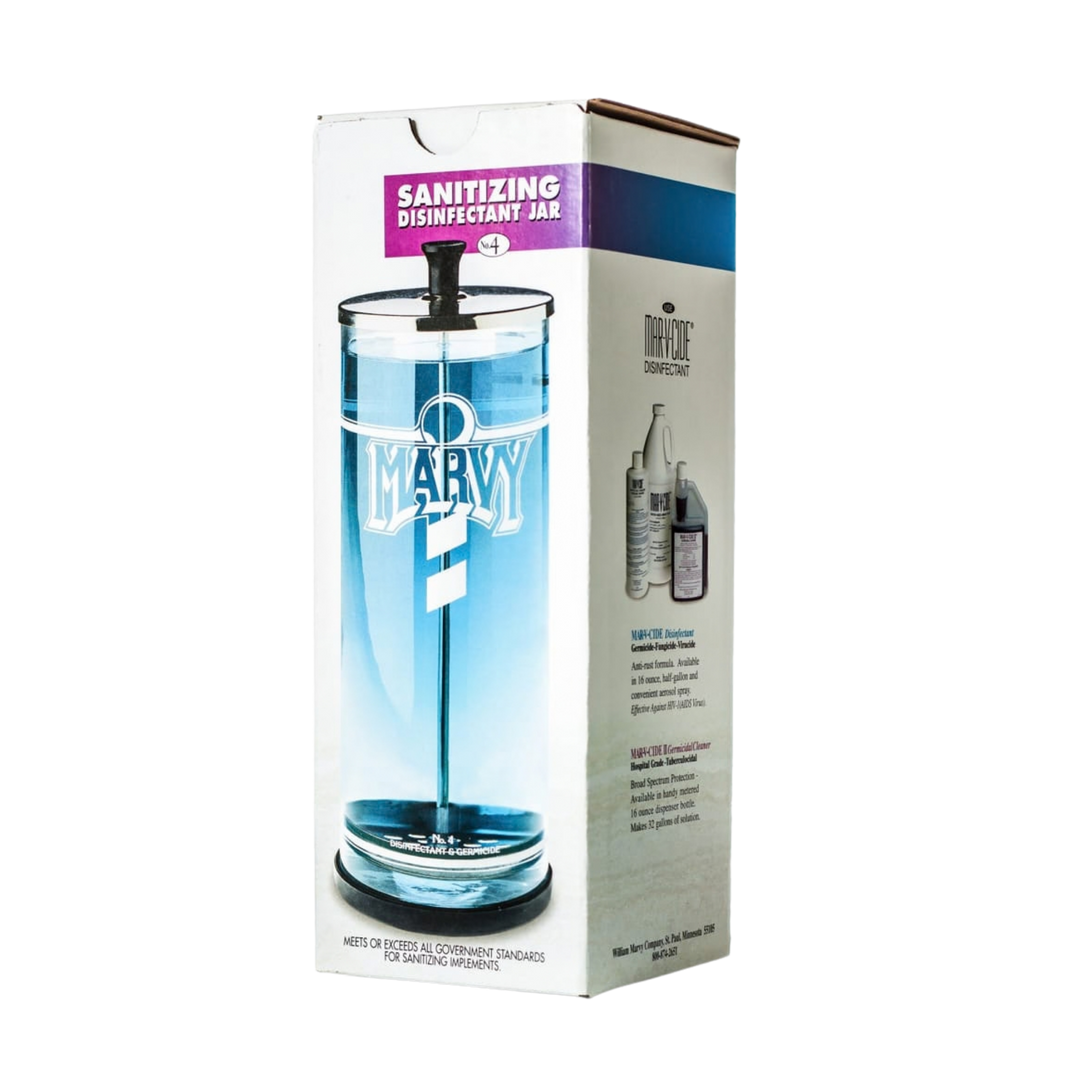 MARVY SANITIZING DISINFECTANT JAR 1.1L GLASS JAR - SJ4