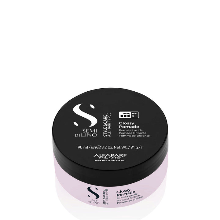 ALFAPARF MILANO SEMI DI LINO STYLE & CARE GLOSSY POMADE 90ML