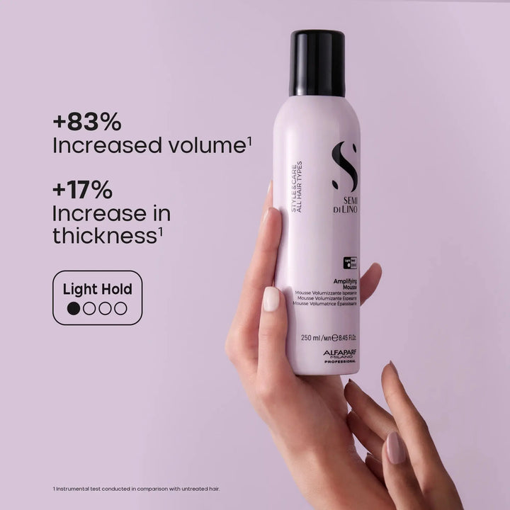 ALFAPARF MILANO SEMI DI LINO STYLE & CARE AMPLIFYING MOUSSE 250ML