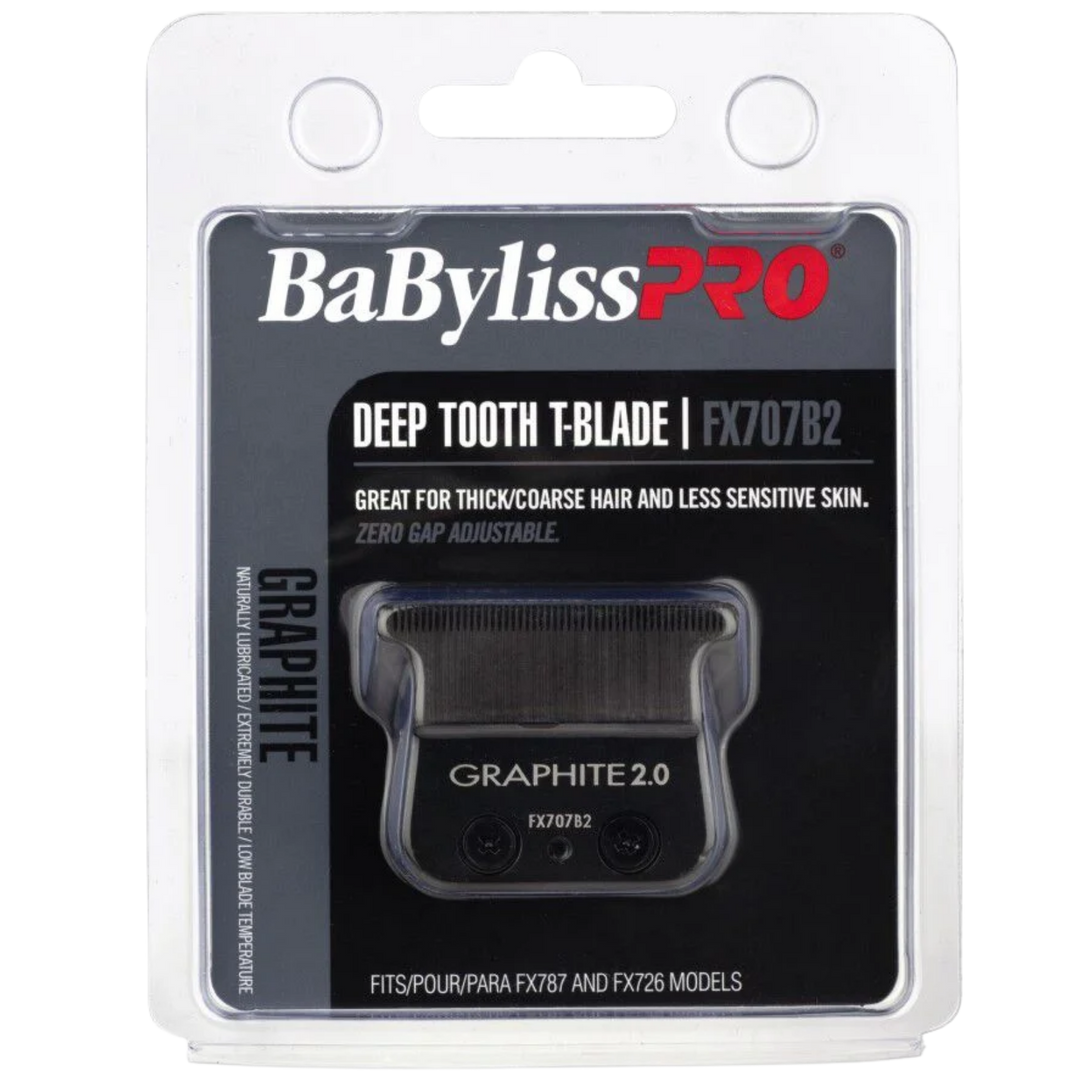 BABYLISS PRO FX707B2 REPLACEMENT T-BLADE 2.0MM DEEP TOOTH - GRAPHITE