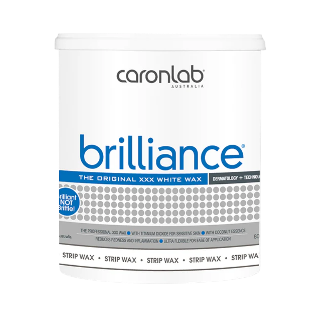 CARONLAB BRILLIANCE XXX WHITE STRIP WAX MICROWAVEABLE 800G