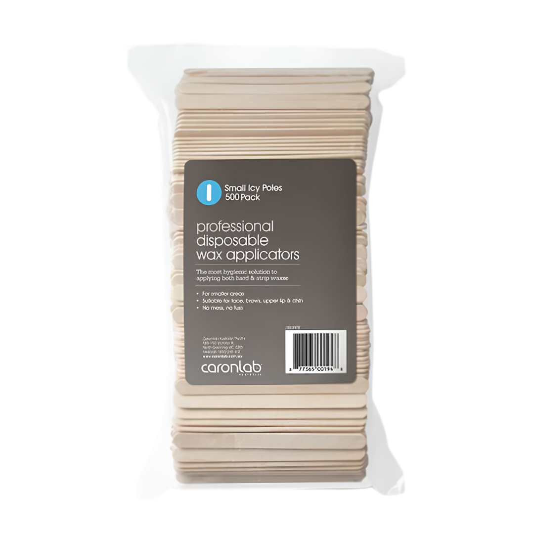 CARONLAB Disposable Wax Applicators Small Icy Poles  |  Various Sizes