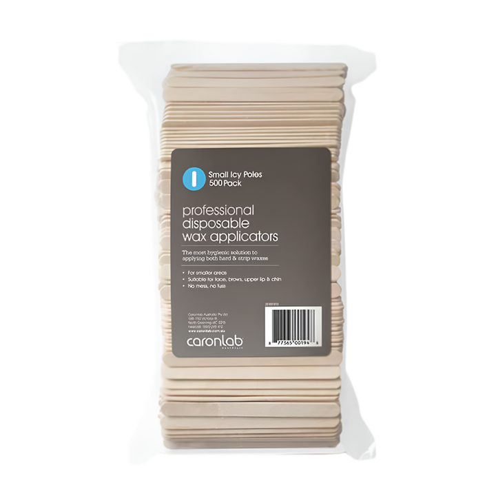 CARONLAB Disposable Wax Applicators Small Icy Poles  |  Various Sizes