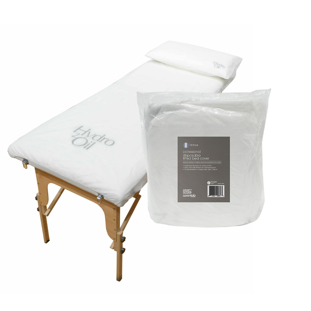 CARONLAB PROFESSIONAL DISPOSABLE FITTED BED COVER 10 PACK - 200 X 100CM