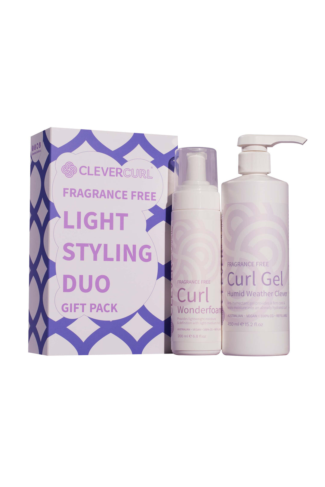 CLEVER CURL 2024 MOTHERS DAY STYLING DUO LIGHT FRAGRANCE FREE
